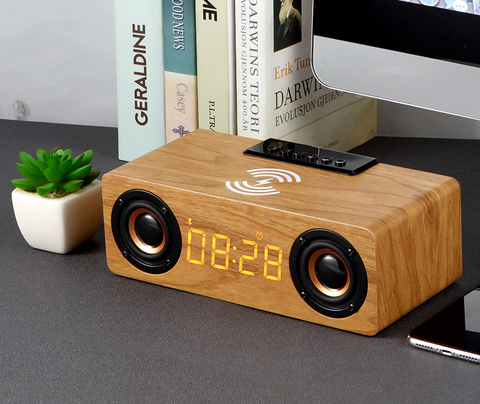 Mon radio réveil  Bambou Réveil numérique bois