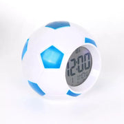 Mon radio réveil  Blanc & Bleu Réveil ballon de foot lumineux